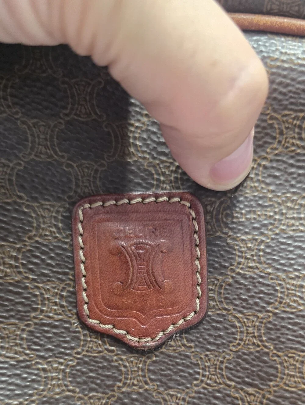 Vintage Celine Macadam Dome Bag
